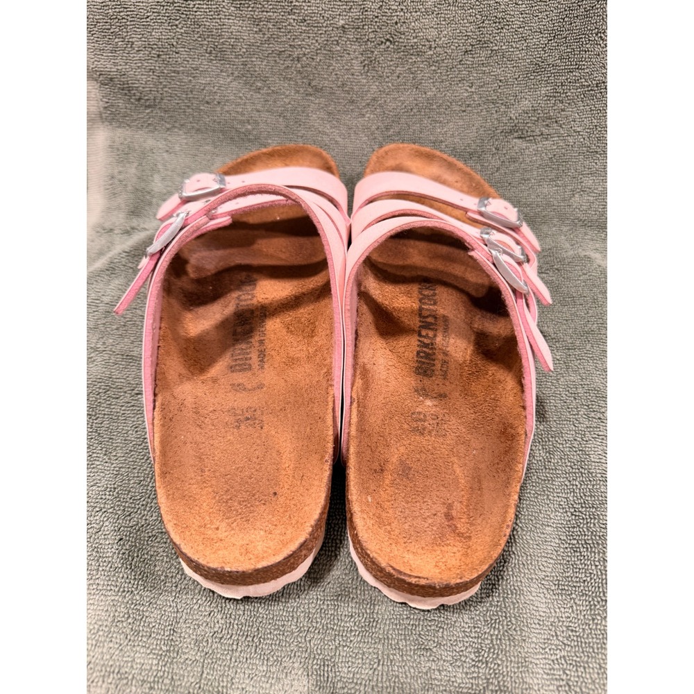 Birkenstock Florida Fresh Pink Three Strap Sandals EU 40 US 9-9.5 Womens - Picture 3 of 9